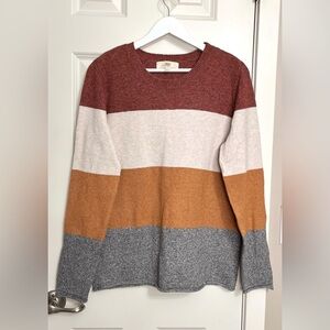 Pinque Color-Block Crewneck Sweater NWOT